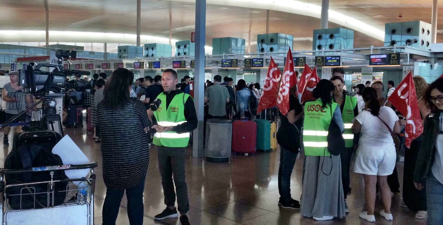 Éxito en la primera jornada de huelga en Finnair