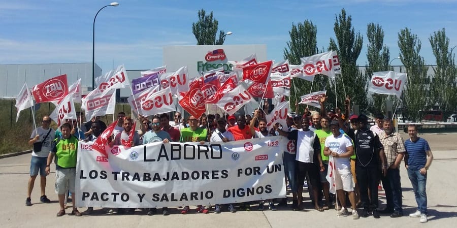 USO se va a la huelga indefinida para pedir mejoras en las condiciones de la cárnica Laboro de Burgos
