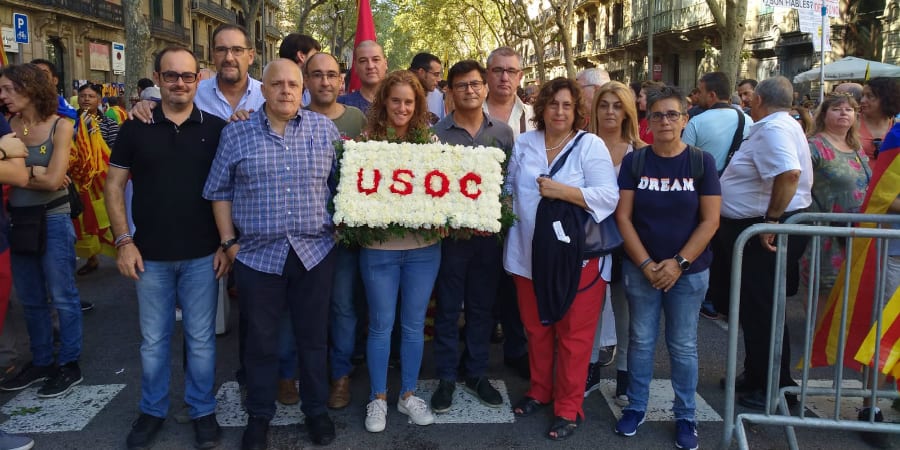 USOC participa en la ofrenda floral con motivo de la Diada