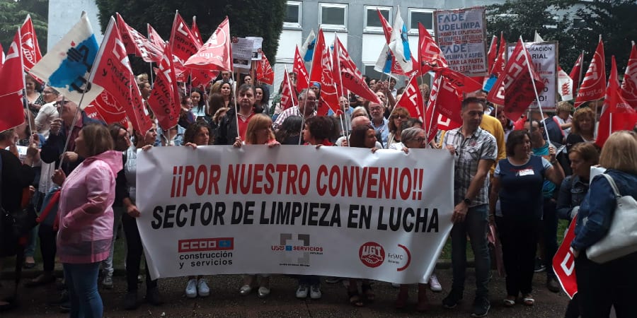 Trabajadores del sector de la limpieza de Asturias irán a la huelga