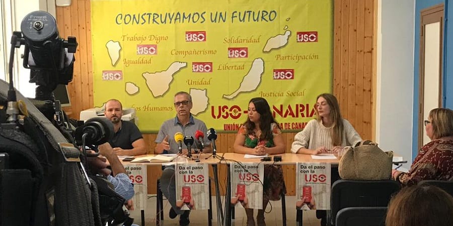 USO Canarias denuncia que seis de cada diez parados son de larga duración y hay más paro que en 2008