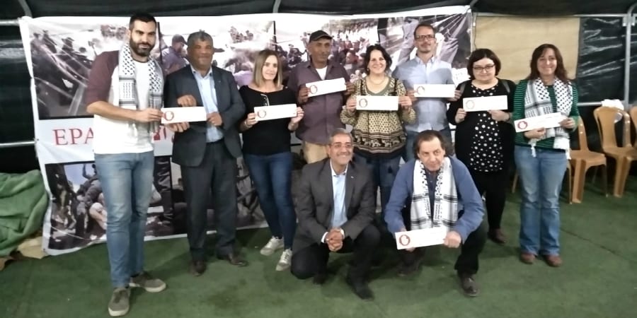 USO forma parte de la delegación española de visita en Palestina