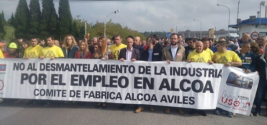 Los trabajadores de Alcoa afrontan una semana decisiva de negociaciones