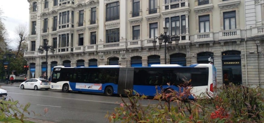 Primera jornada de huelga de la TUA en Oviedo, sin incidentes y con alto seguimiento