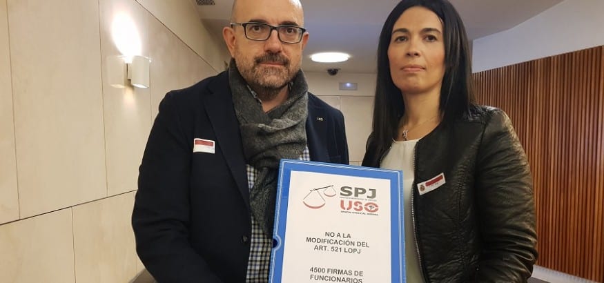 SPJ-USO, satisfecho por el frenazo a las modificaciones más lesivas de la Ley del Poder Judicial