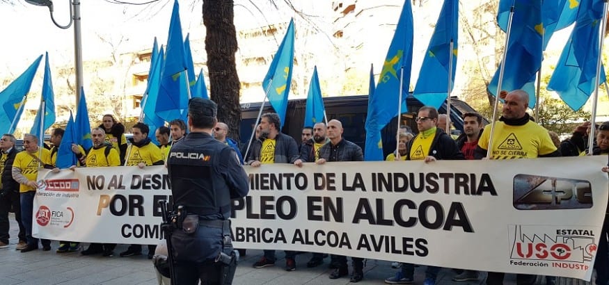 Firmado el preacuerdo con Alcoa por el cual se garantiza el empleo hasta el 30 de junio