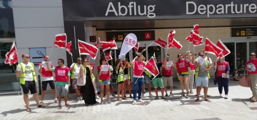 USO denuncia chantajes de Ryanair a la plantilla de las bases de Canarias antes de las nuevas huelgas