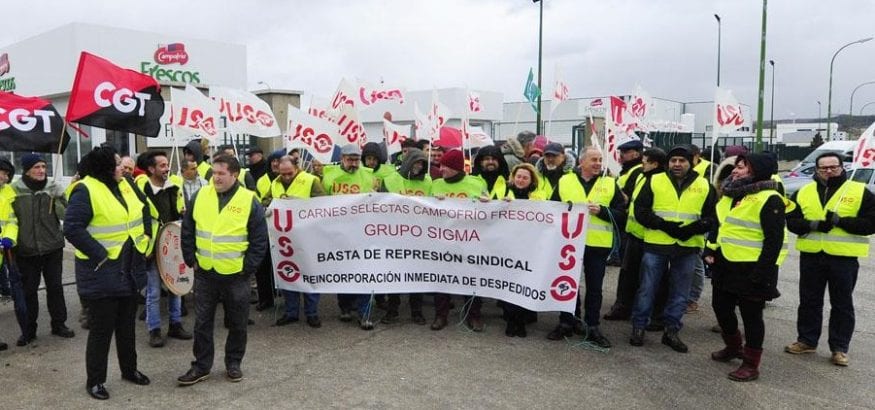 Primera concentración por Alfonso Callejo, que el 12 de febrero irá a mediación con Campofrío Primera concentración por Alfonso Callejo, que el 12 de febrero irá a mediación con Campofrío