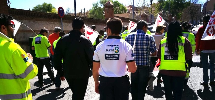 Ecuador de la huelga de ambulancias en Castilla-La Mancha