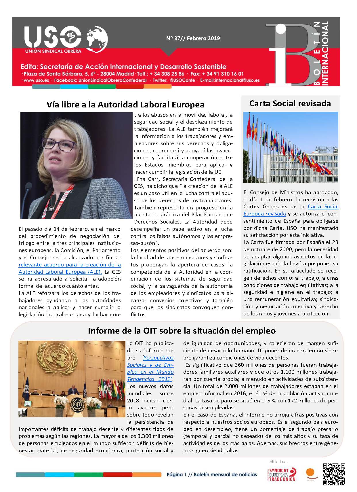 Boletín Internacional Nº 97