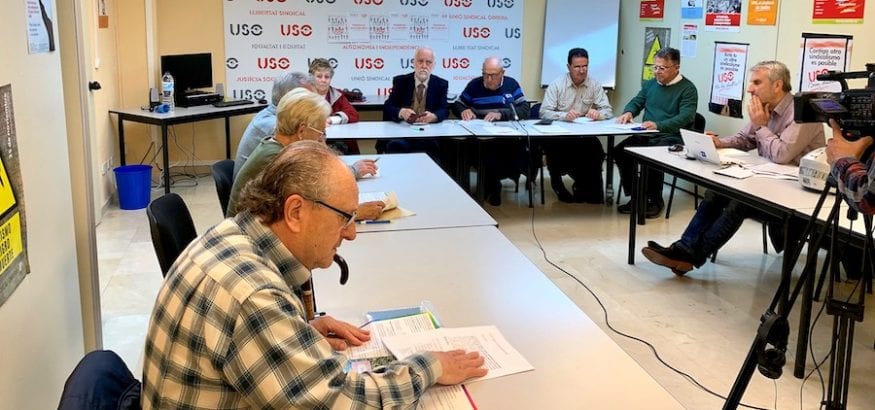 AJUPE-USO Baleares defiende pensiones públicas dignas y protegidas en la Constitución