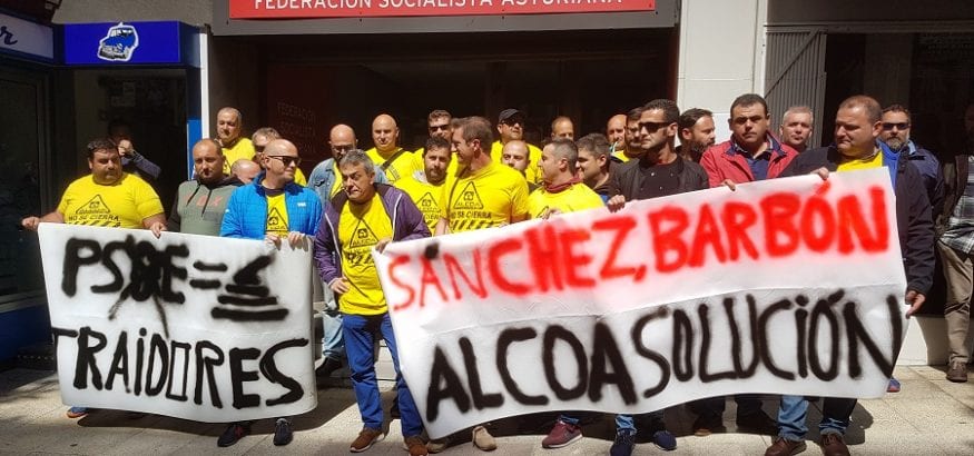 El Gobierno se compromete con el comité de Alcoa en Avilés a elevar los costes por compensación