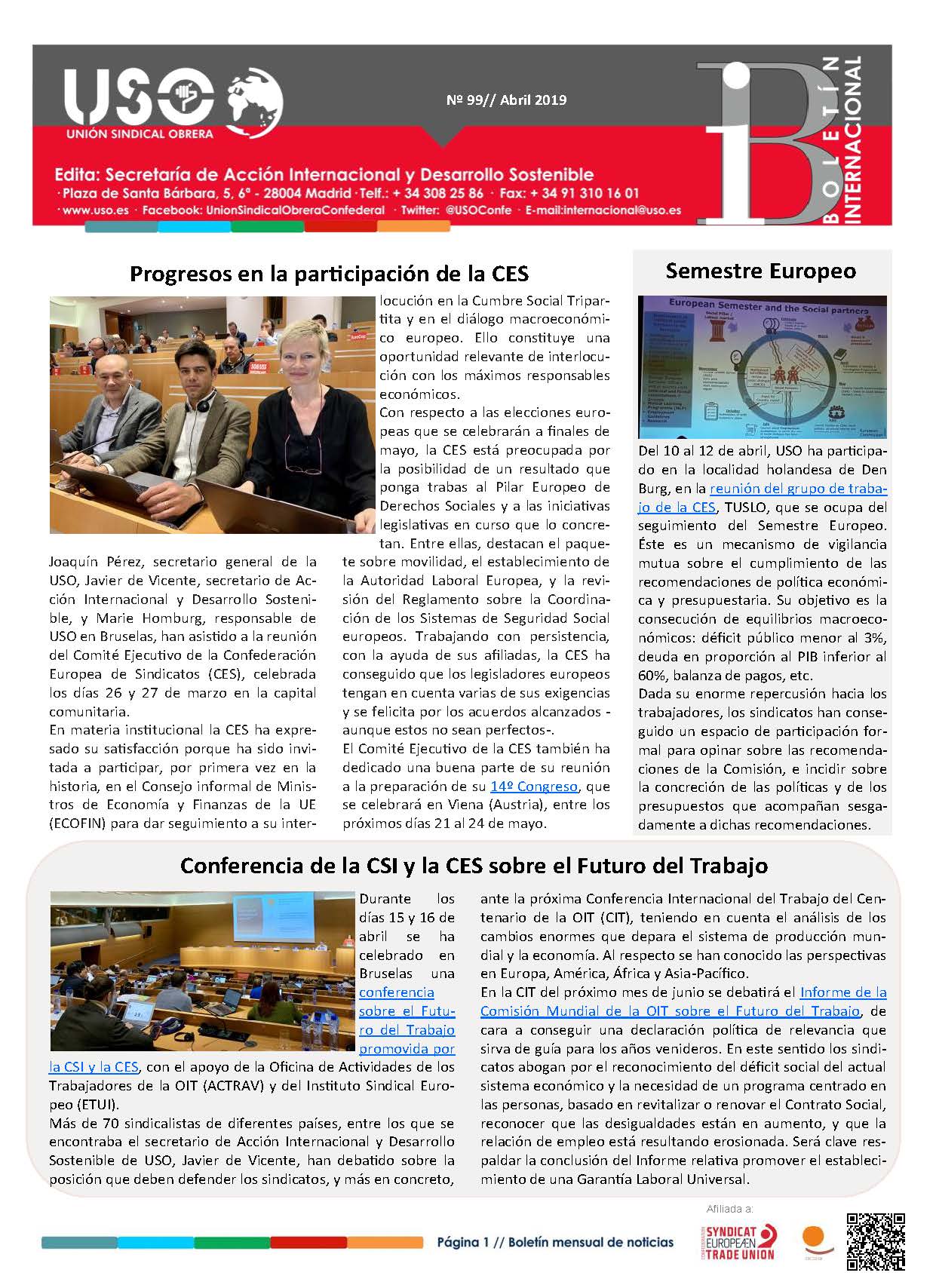 Boletín Internacional Nº 99