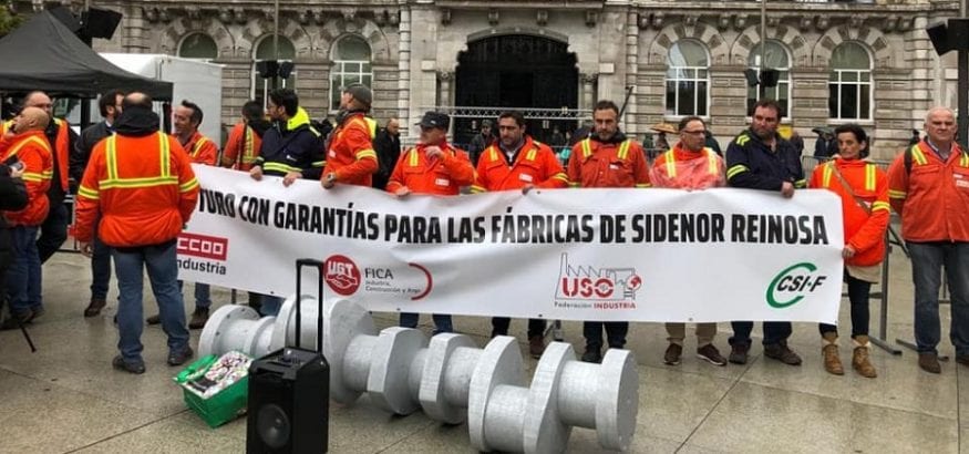 FI-USO reclama un futuro para Sidenor y Reinosa avalado por el Gobierno de Cantabria