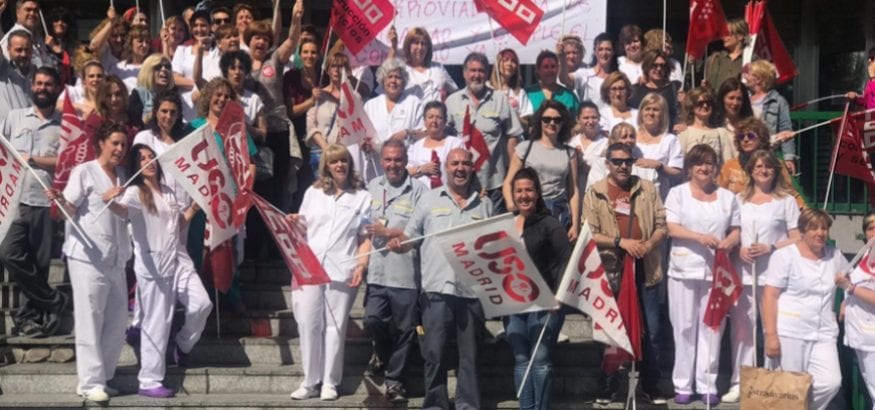 Los trabajadores de limpieza del Hospital 12 de Octubre van a huelga desde el lunes