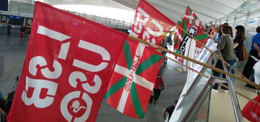 Desconvocada la huelga de trabajadores del Aeropuerto de Bilbao