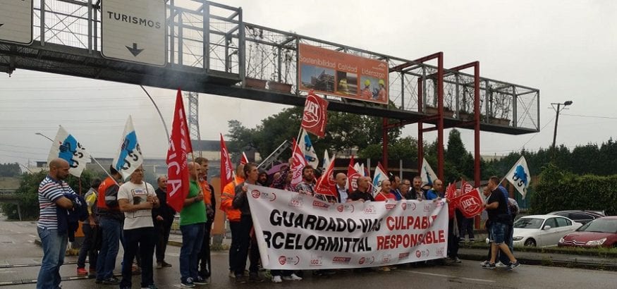 Los trabajadores de Guardado Vías, en huelga indefinida desde el pasado miércoles