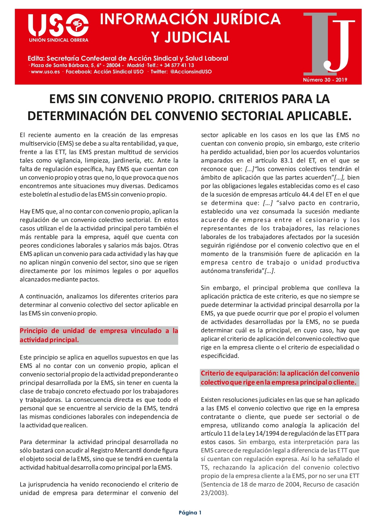 Información Jurídica y Judicial nº 30