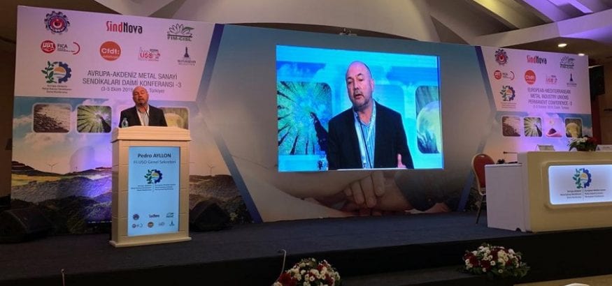 Pedro Ayllón participa en la Conferencia Euromediterránea de Sindicatos del Metal en Turquía