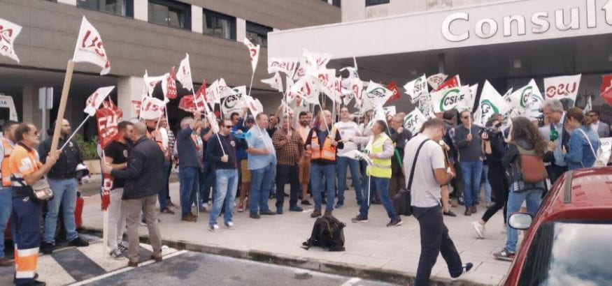 Comienza la huelga indefinida de los trabajadores de Ambulancias Tenorio en Extremadura