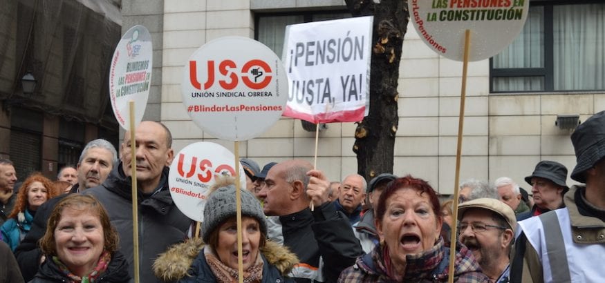 USO se suma a las movilizaciones del 16 de octubre en defensa del Sistema Público de Pensiones