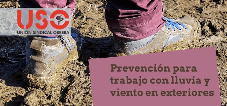 Medidas de prevención y consejos para trabajo con lluvia y viento en exteriores