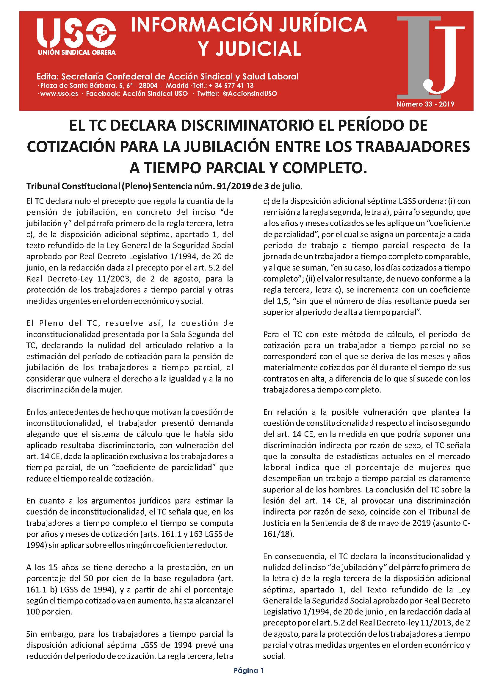 Información Jurídica y Judicial nº 33