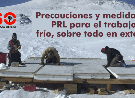 Precauciones para trabajar con frío y temperaturas bajas en exterior