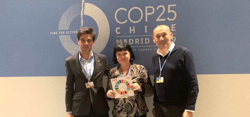 Encuentro de los dirigentes de la CSI y USO en la COP25