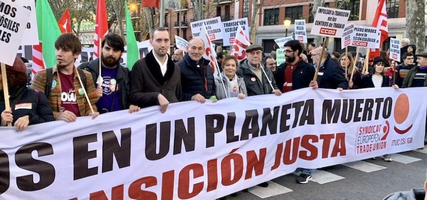 Intenso trabajo de USO durante la COP25