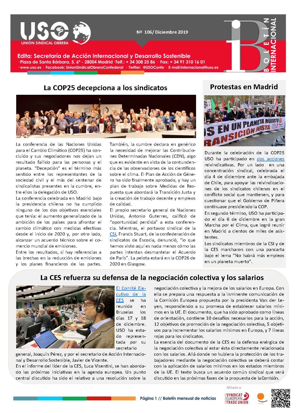 Boletín Internacional Nº 106