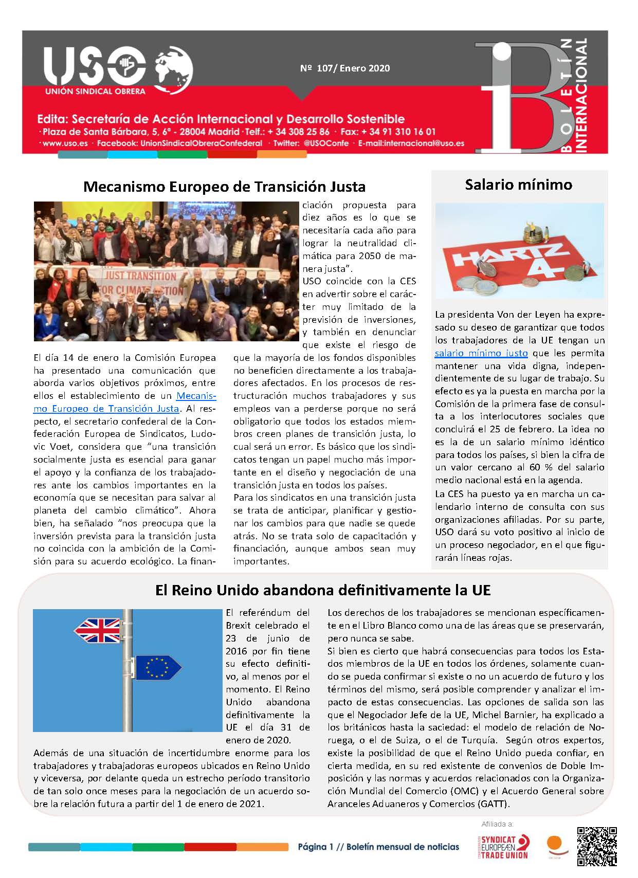 Boletín Internacional Nº 107