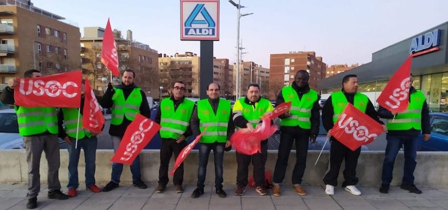 FI-USOC secunda masivamente la primera huelga general en los polígonos industriales de Tarragona