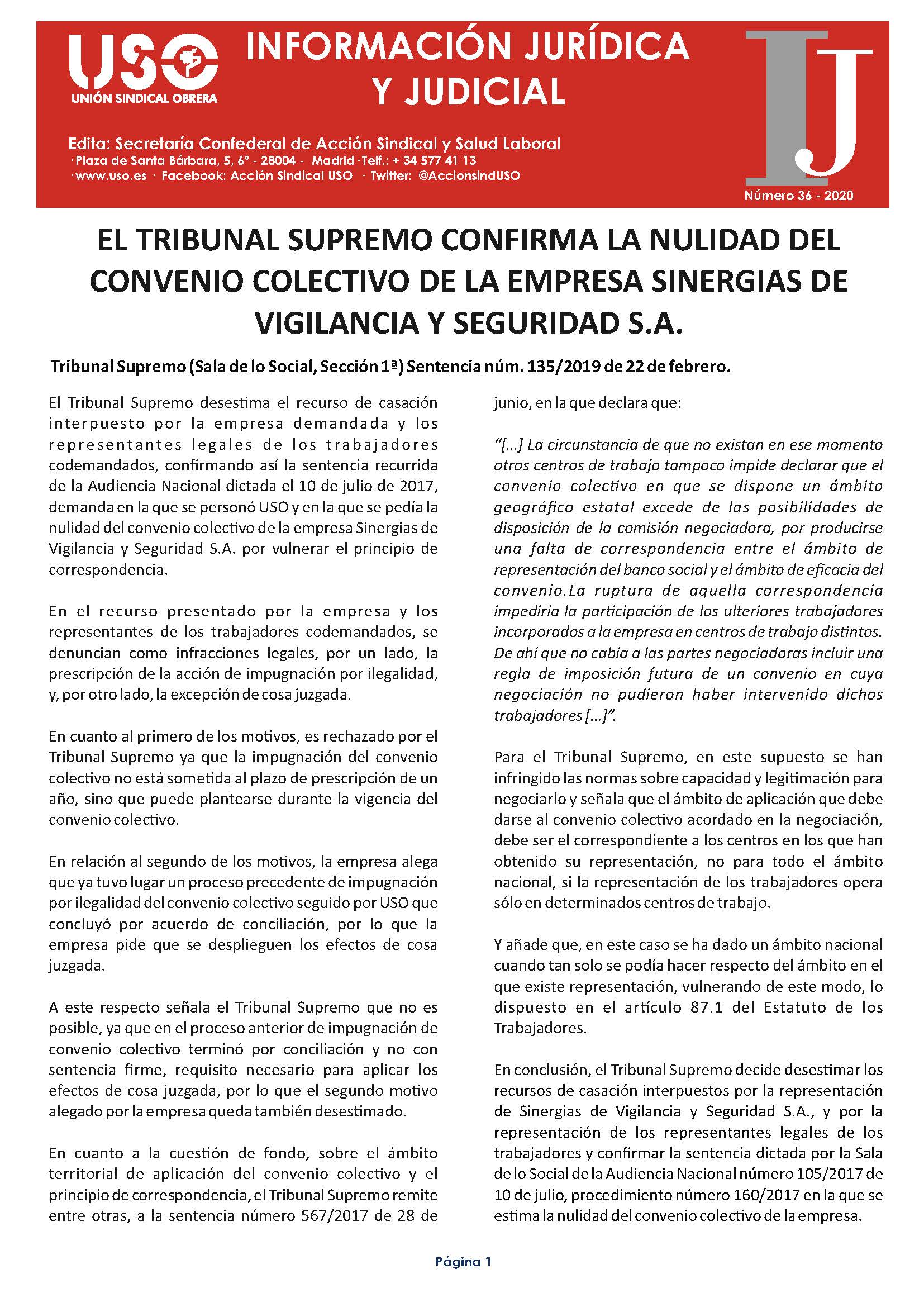 Información Jurídica y Judicial nº 36