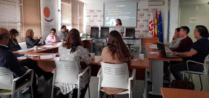 Responsables de Comunicación se forman en la sede confederal de USO en técnicas audiovisuales