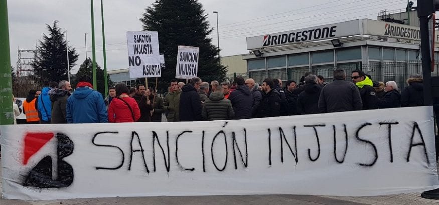 Cerca de 800 trabajadores de Bridgestone en Vizcaya y Cantabria, afectados por los paros de producción