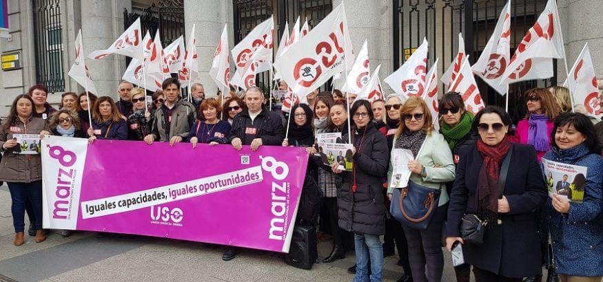 En el 8M, USO reclama que, a iguales capacidades, las mujeres tengan iguales oportunidades