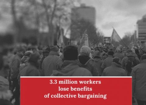 Caen en más de tres millones los trabajadores con convenio en Europa