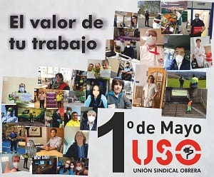 USO 1 de Mayo. El valor de tu trabajo.
