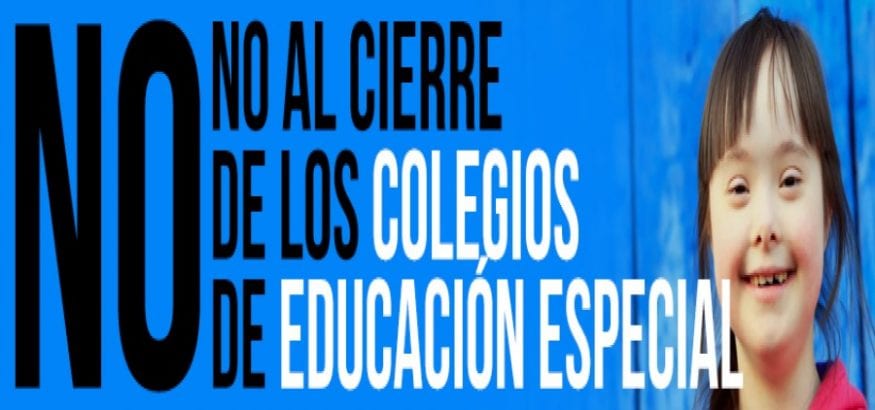 FEUSO, contra el cierre de los centros de Educación Especial