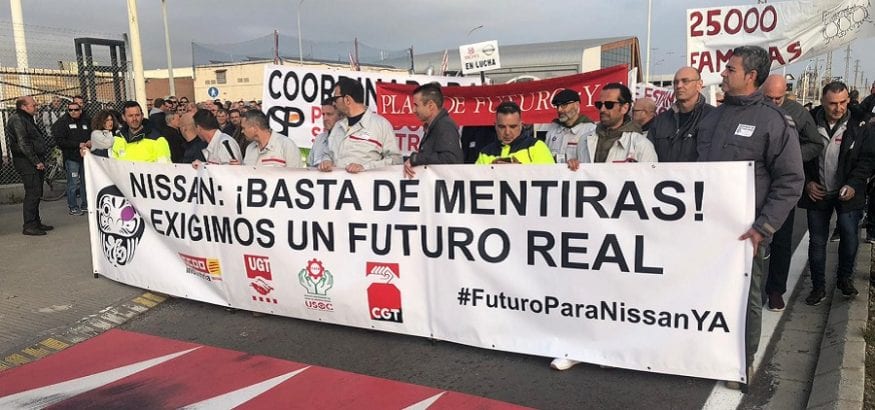 25.000 familias temen por su trabajo en Nissan Barcelona