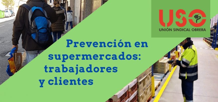 En supermercados, prevención de trabajadores y clientes para evitar contagios por covid-19