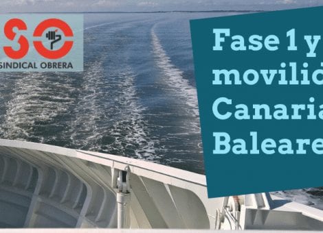 Fase 1: transporte y movilidad en Península, y entre islas en Canarias y Baleares