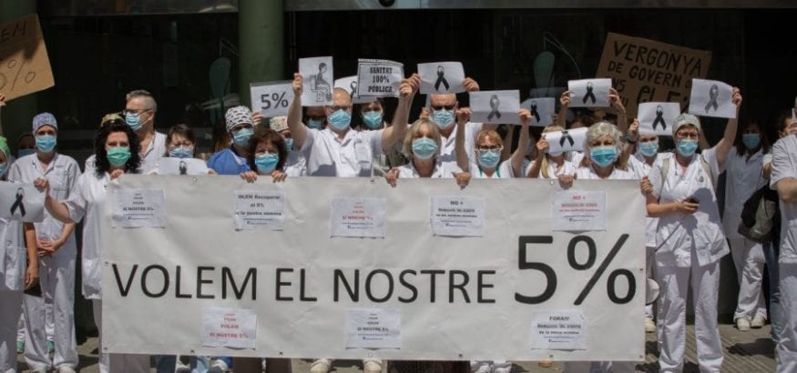USOC convoca huelga general en la sanidad de Cataluña