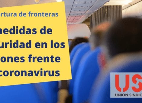 Medidas de seguridad contra el coronavirus en los aviones ante el regreso de los vuelos