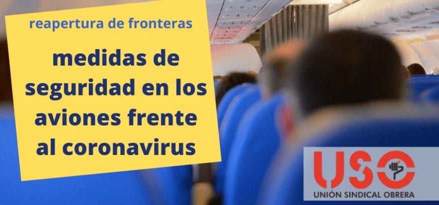 Medidas de seguridad contra el coronavirus en los aviones ante el regreso de los vuelos