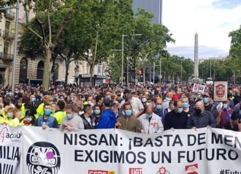 Los trabajadores de Nissan Barcelona vuelven a tomar las calles