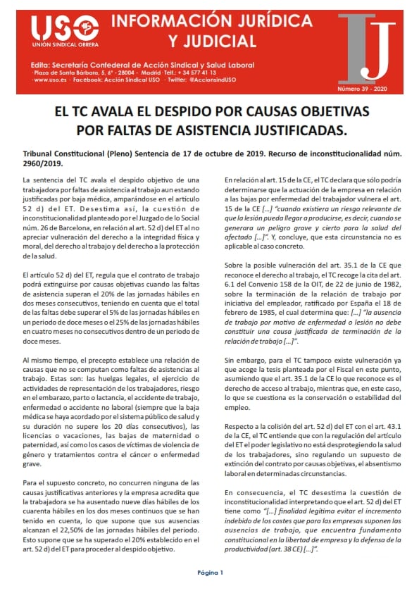 Información Jurídica y Judicial nº 39