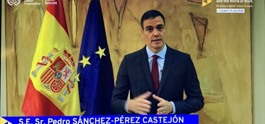 España pide una respuesta multilateral ante la crisis del covid-19 en la Cumbre de la OIT