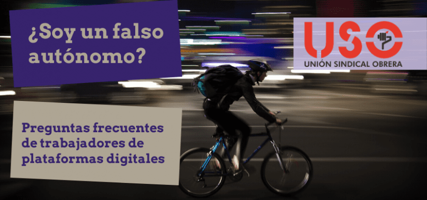 ¿Soy un falso autónomo? Preguntas frecuentes de trabajadores de plataformas digitales